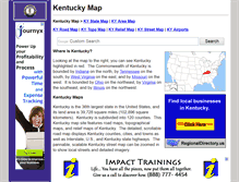 Tablet Screenshot of kentucky-map.org